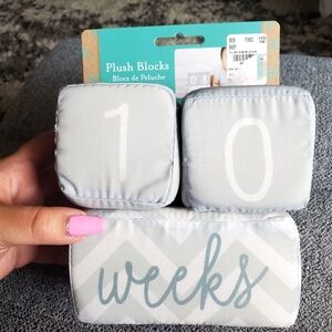 NEW Kate & Milo Milestone Soft Plush Baby Blocks
